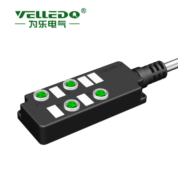 M8 sensor junction box 4-port direct output NPN PNP