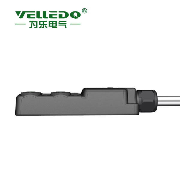 M12 sensor junction box 4-port direct output PNP NPN connector - Image 2