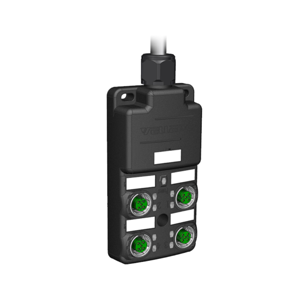 M12 sensor junction box 4-port direct output PNP NPN connector - Image 4