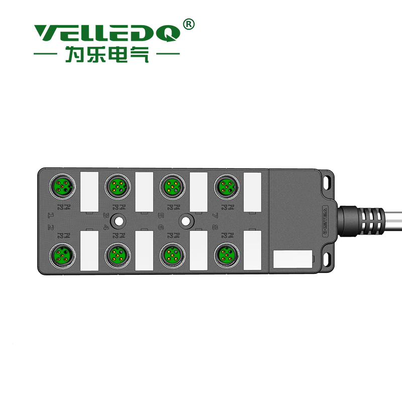 M12 8-Port Sensor Distributor IO sensor distributor junction box PNP NPN direct output - Image 3