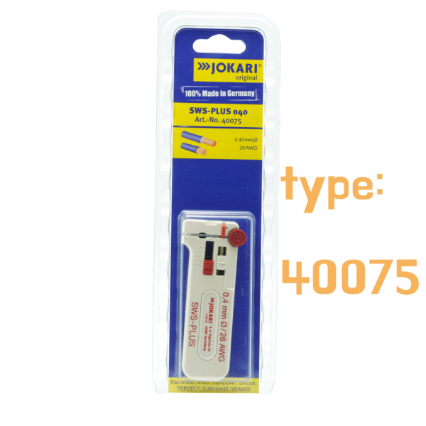Original imported JOKARI 0.4mm fine wire precision wire stripper SWS-PLUS series 40075 from Germany,tools
