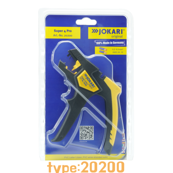 Germany imported JOKARI SUPER 4 Pro electrical automatic wire stripper 20200 cable opening,tools